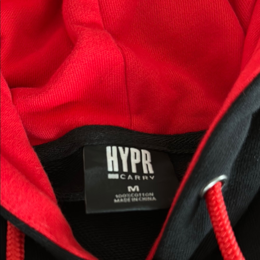 Mully Black and Red Hoodie - Picture 5 of 5